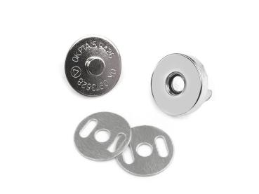 Taschenverschluss Magnetisch Ø15mm Nickel 5er Pack